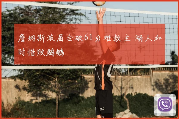 詹姆斯浓眉合砍61分难救主 湖人加时惜败鹈鹕